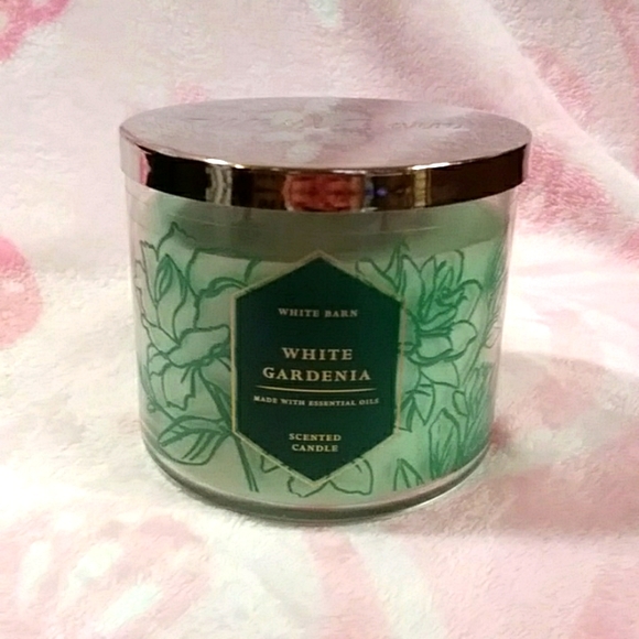 Bath & Body Works Accents Bath Body Works White Barn White Gardenia 3 Wick Candle Poshmark